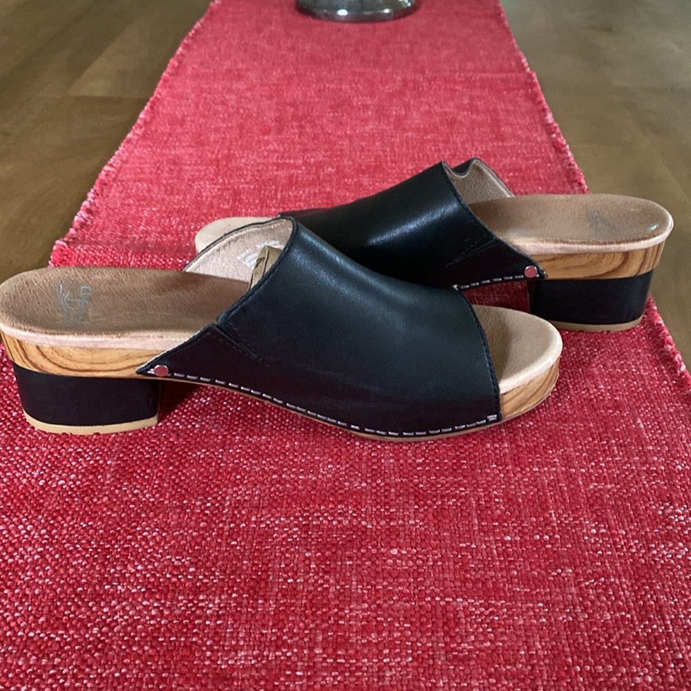 Dansko Maci Stacked Heel Slides - image 6